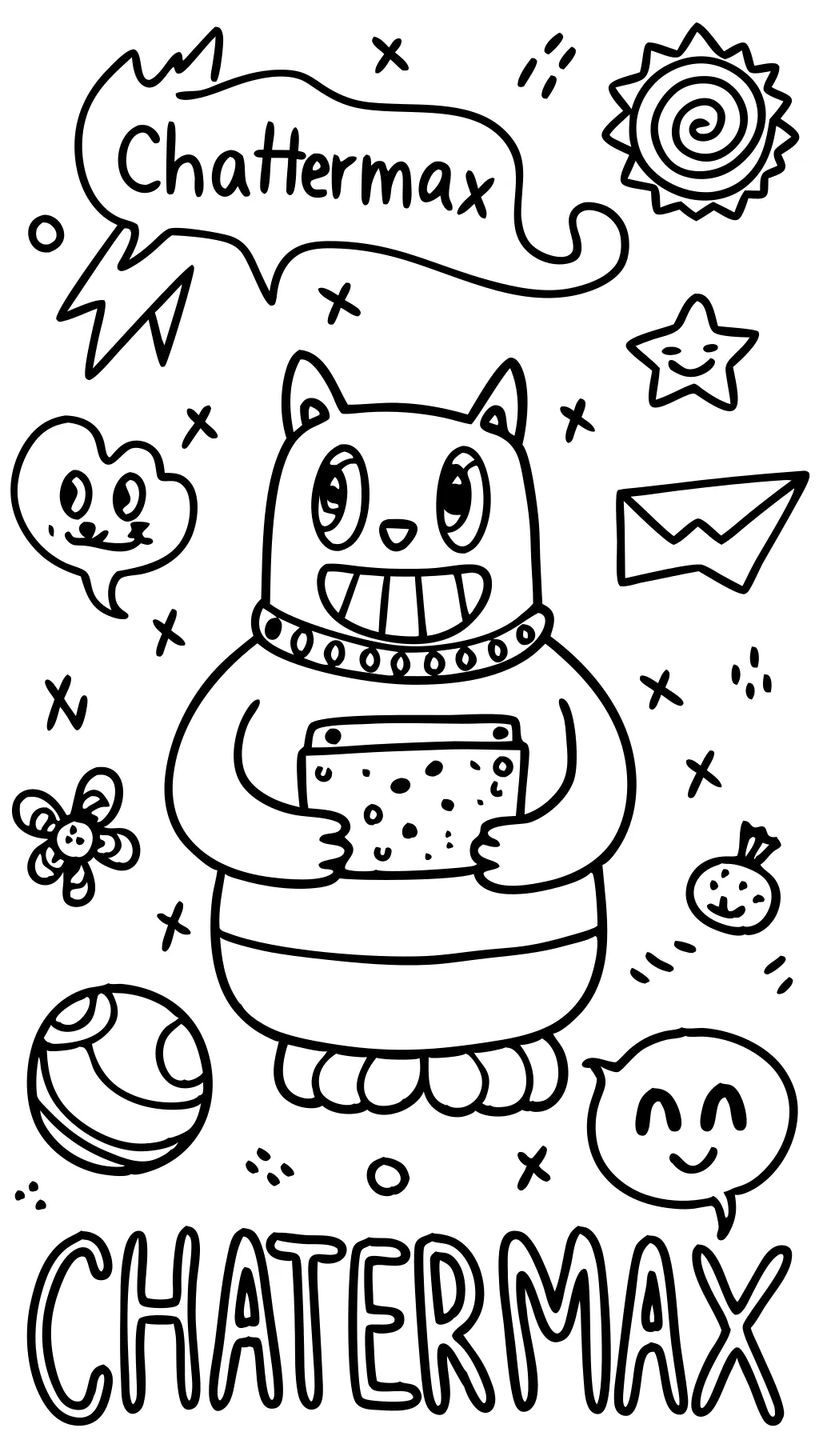 chattermax coloring page